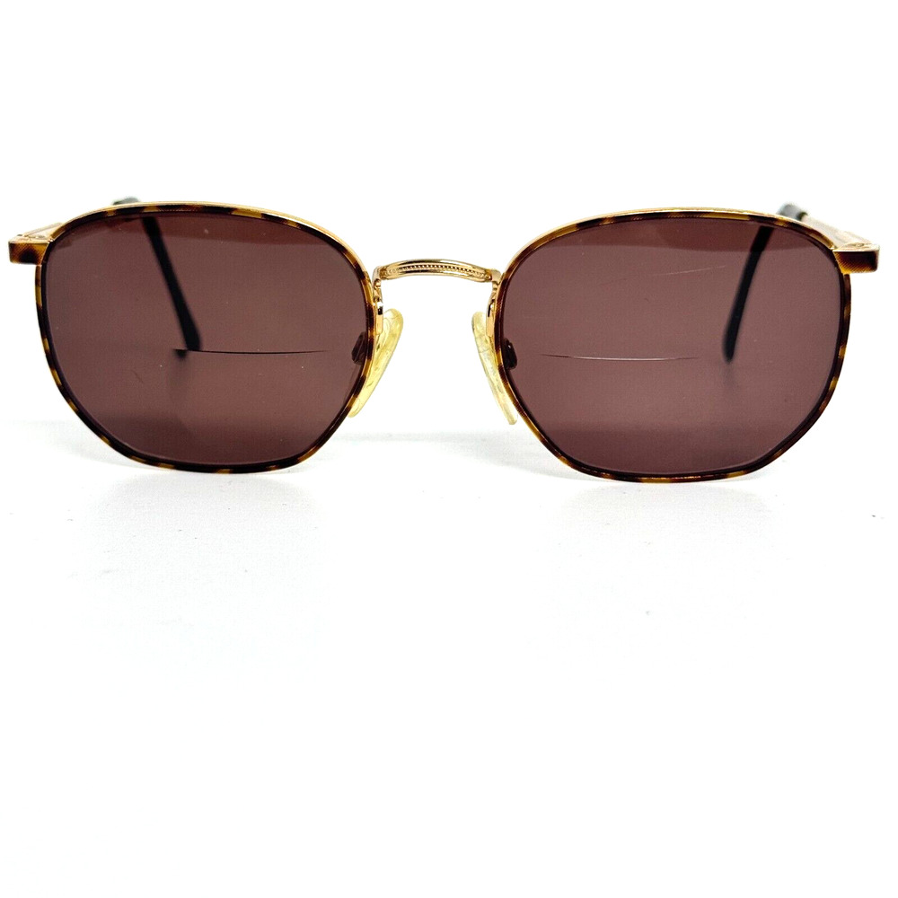 Vintage Luxottica 424 Havana‎ Brown Gold Sunglasses Italy W Frame Only H2298